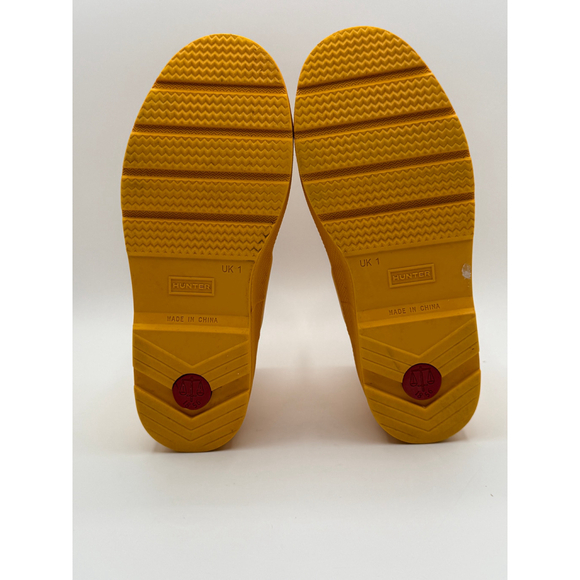 Hunter Kids Yellow Rain Boots US 2/3 - Picture 15 of 16